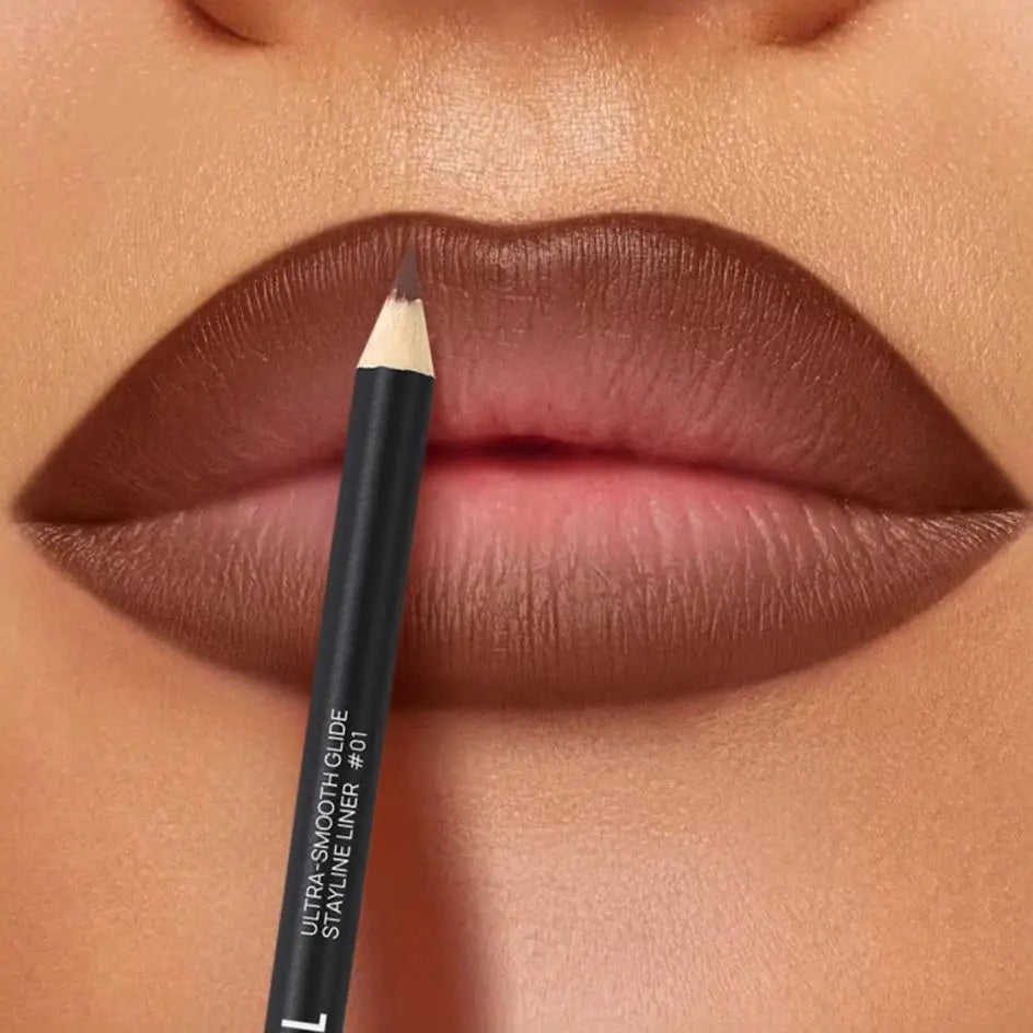 Long-Lasting Matte Lip Liner,Sweat-Resistant Smudge-Free,  Durable & , Smooth Lipliner,For Makeup Newbies & Enthusiasts