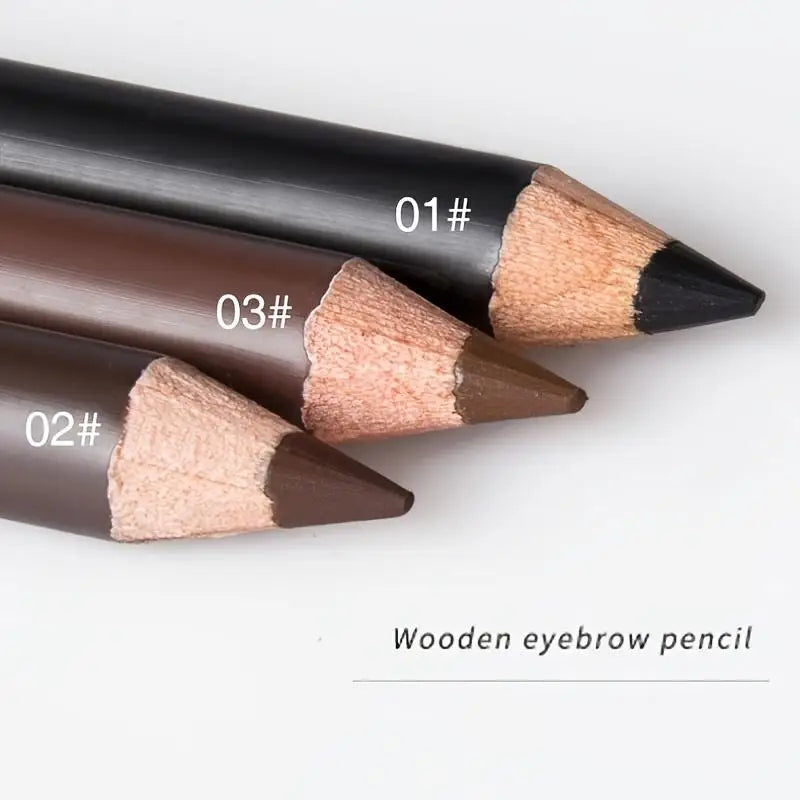 BEAUTY GLAZED Waterproof Eyebrow Pencils (3-Pack) - Long-lasting, Sweat-proof, Plant-based Formula for All Skin Types