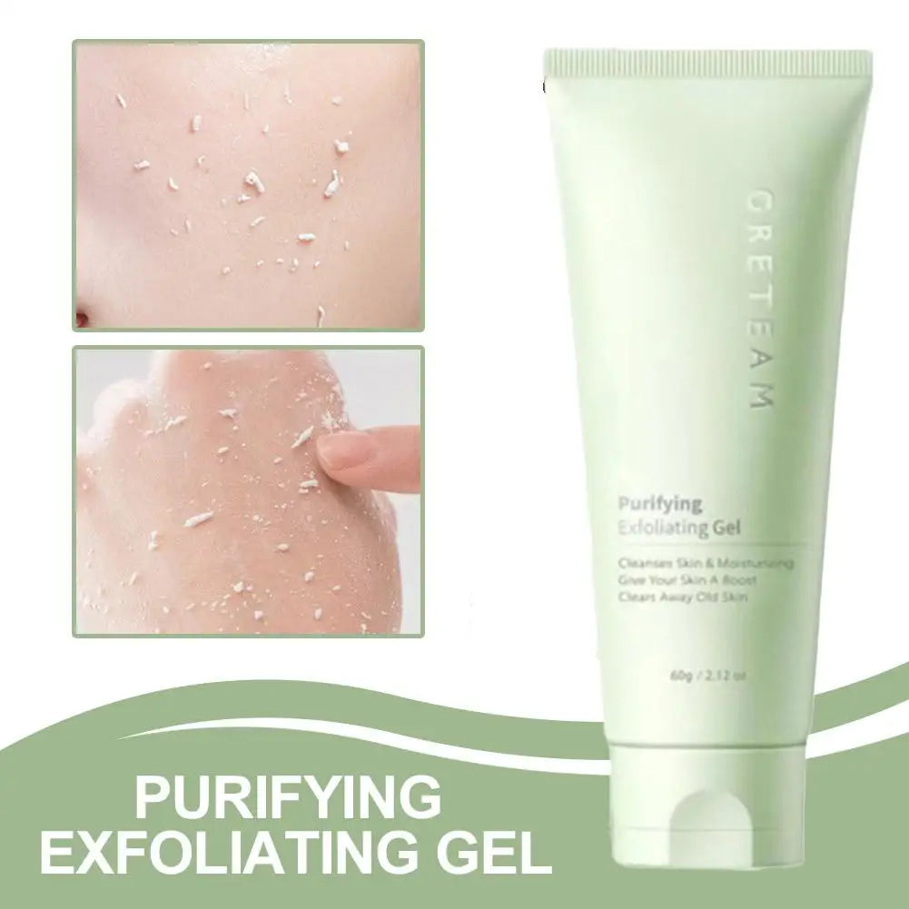 Gel exfoliant pour le visage, nettoyage en profondeur des pores, élimine les peaux mortes, purifie, exfolie en douceur, contrôle le sébum, hydrate, soin du visage