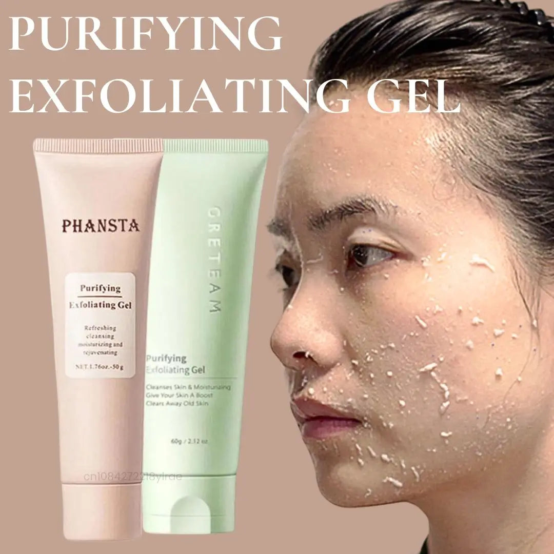 Gel exfoliant pour le visage, nettoyage en profondeur des pores, élimine les peaux mortes, purifie, exfolie en douceur, contrôle le sébum, hydrate, soin du visage