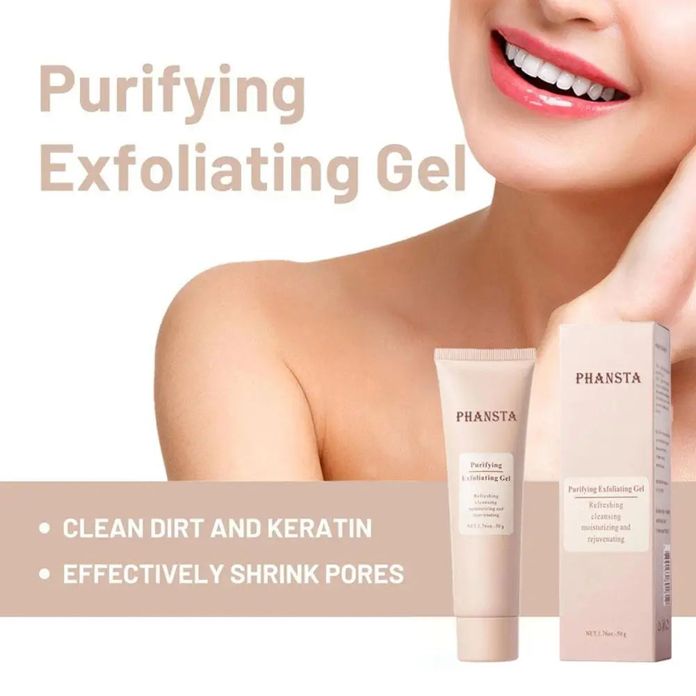 Gel exfoliant pour le visage, nettoyage en profondeur des pores, élimine les peaux mortes, purifie, exfolie en douceur, contrôle le sébum, hydrate, soin du visage