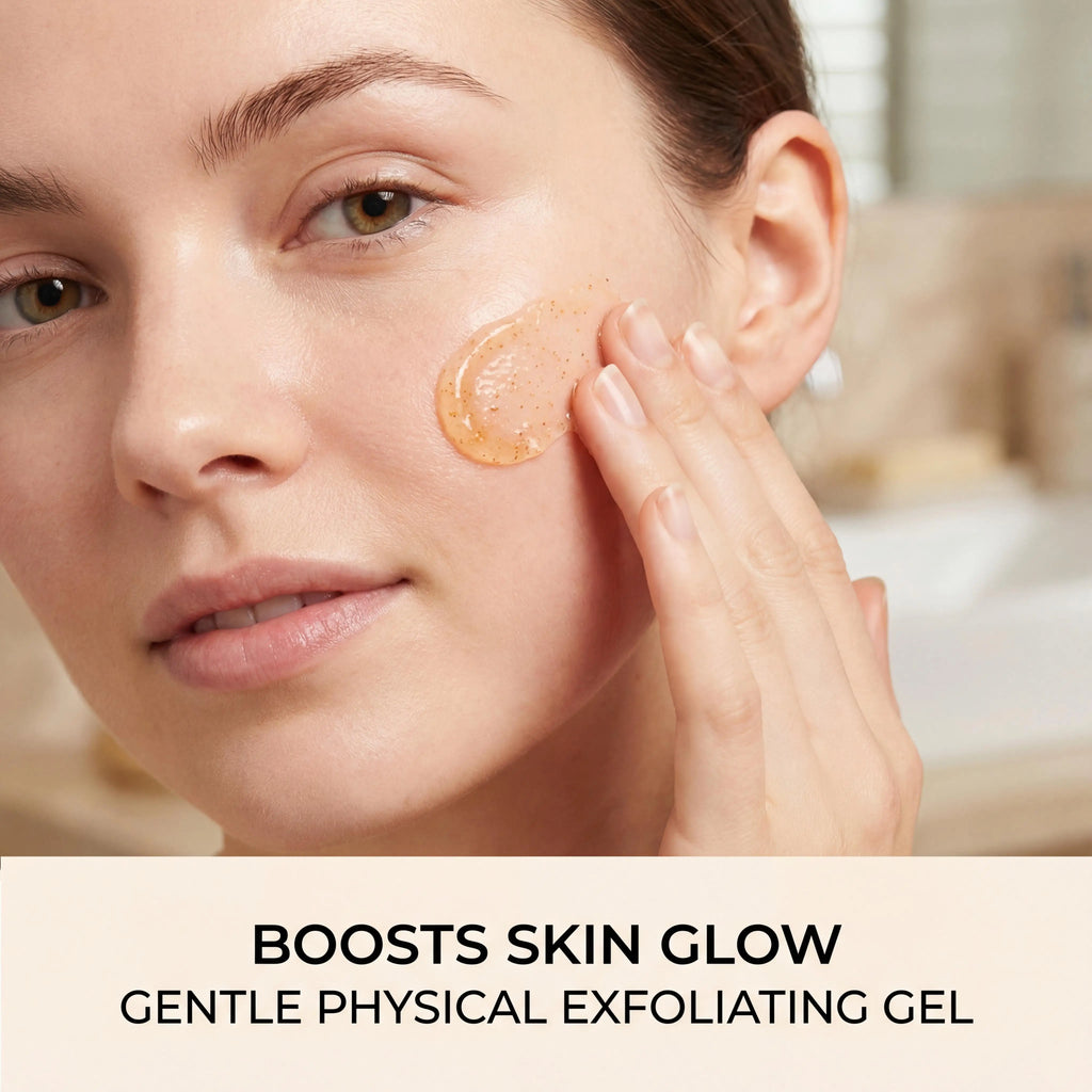 Gel exfoliant orange pour le visage et le corps, élimine les peaux mortes, nettoie en profondeur les pores, élimine la saleté, améliore la rugosité, blanchit et hydrate.