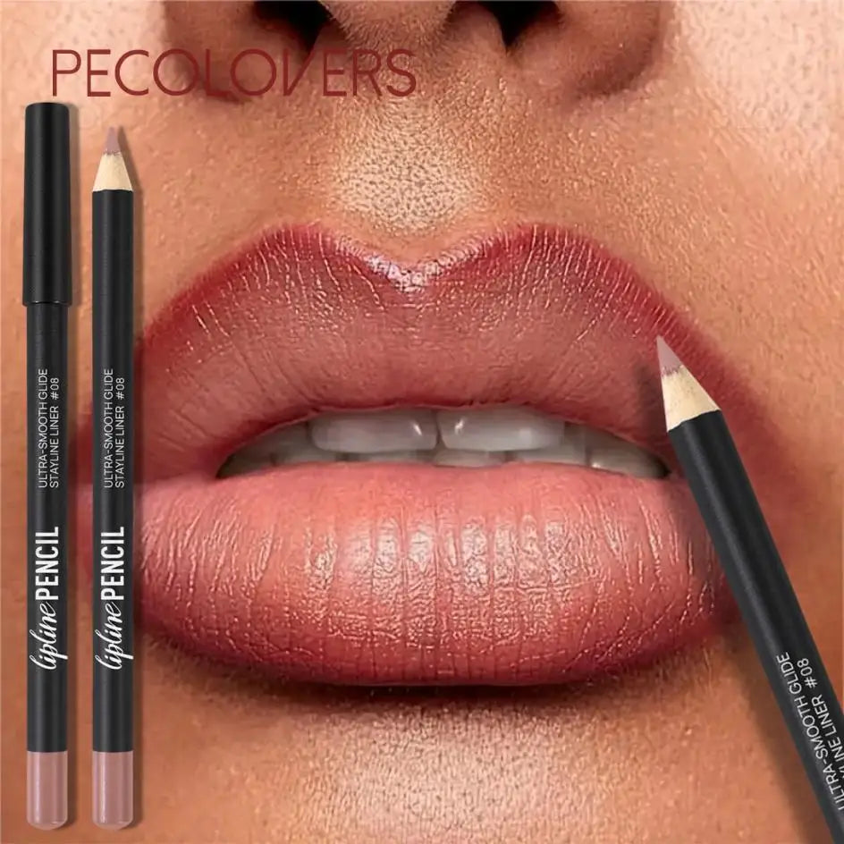 Long-Lasting Matte Lip Liner,Sweat-Resistant Smudge-Free,  Durable & , Smooth Lipliner,For Makeup Newbies & Enthusiasts