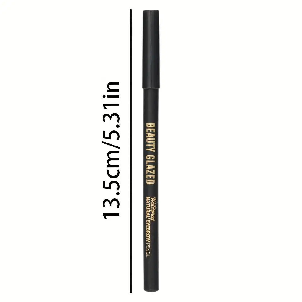 BEAUTY GLAZED Waterproof Eyebrow Pencils (3-Pack) - Long-lasting, Sweat-proof, Plant-based Formula for All Skin Types