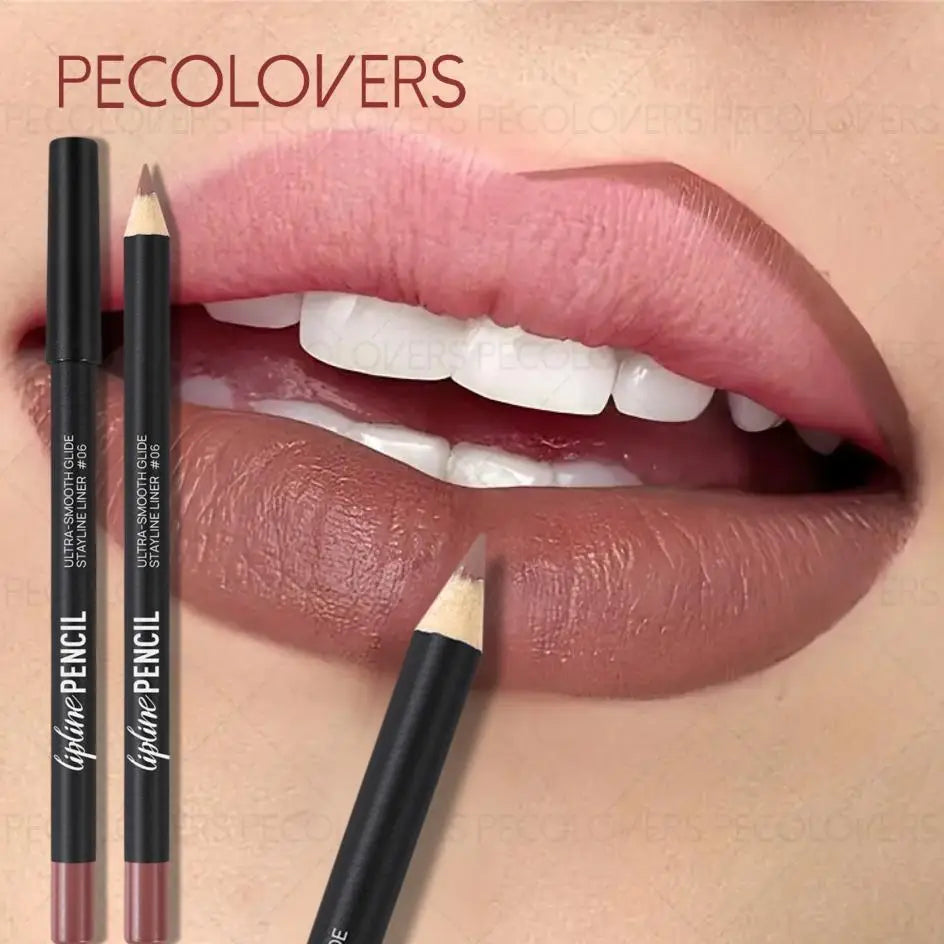 Long-Lasting Matte Lip Liner,Sweat-Resistant Smudge-Free,  Durable & , Smooth Lipliner,For Makeup Newbies & Enthusiasts